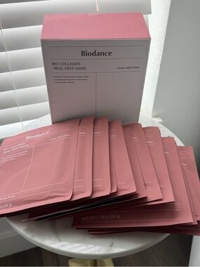 BIODANCE Bio-Collagen Real Deep Masks, Hydrating Overnight, 15 Count, Ex.06/2028